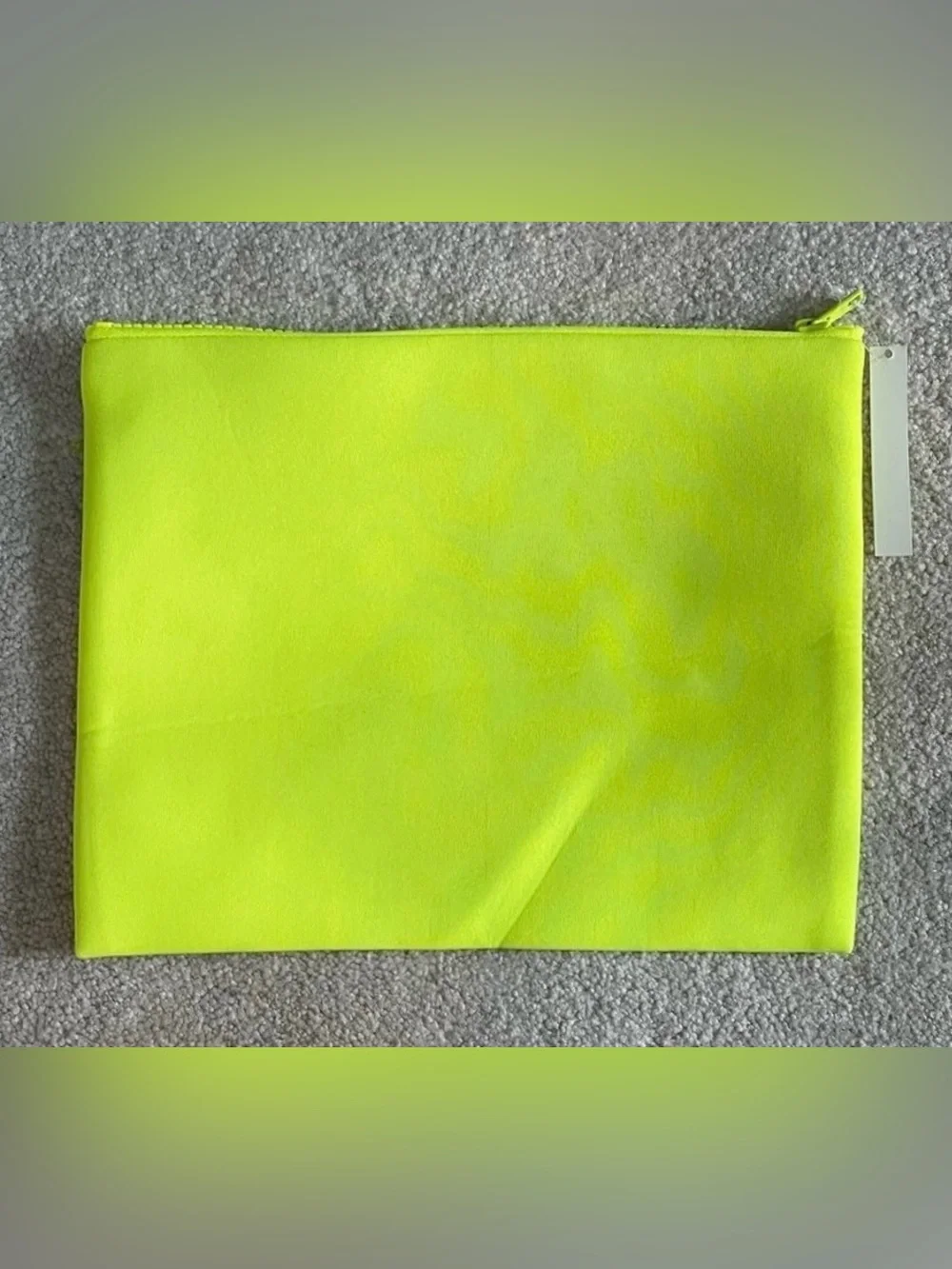 Fashion Nova Neon Yellow Neoprene Bikini Swim Bag